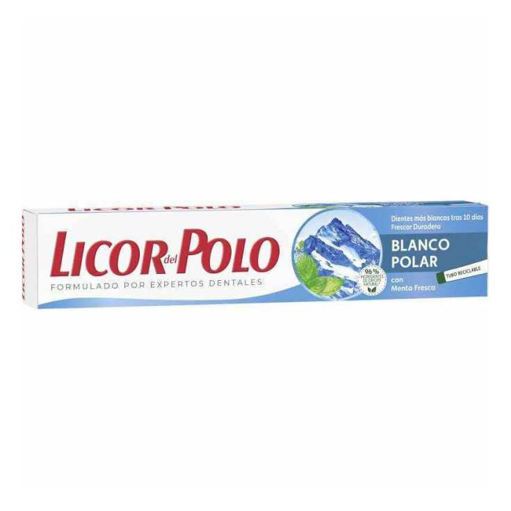 licor del polo dentifrico blanco polar 75ml