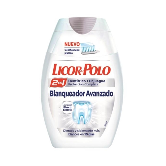 licor del polo pasta de dientes 2 en 1 blancos