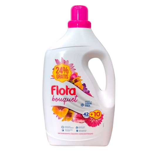 flota fragancia bouquet detergente liquido 42+10 lavados