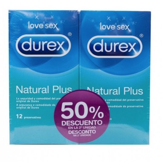 durex natural plus 50% 2ª unds