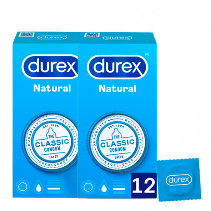 durex preservativos natural duplo 2x12 unidades