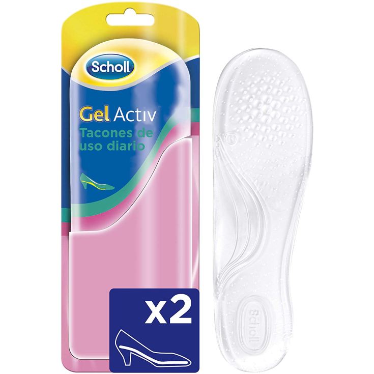 scholl gel activ plantillas mujer tacon medio uso diario talla 35-40.5 1 par scholl gel activ plantillas mujer tacon medio uso diario talla 35-40.5 1 par