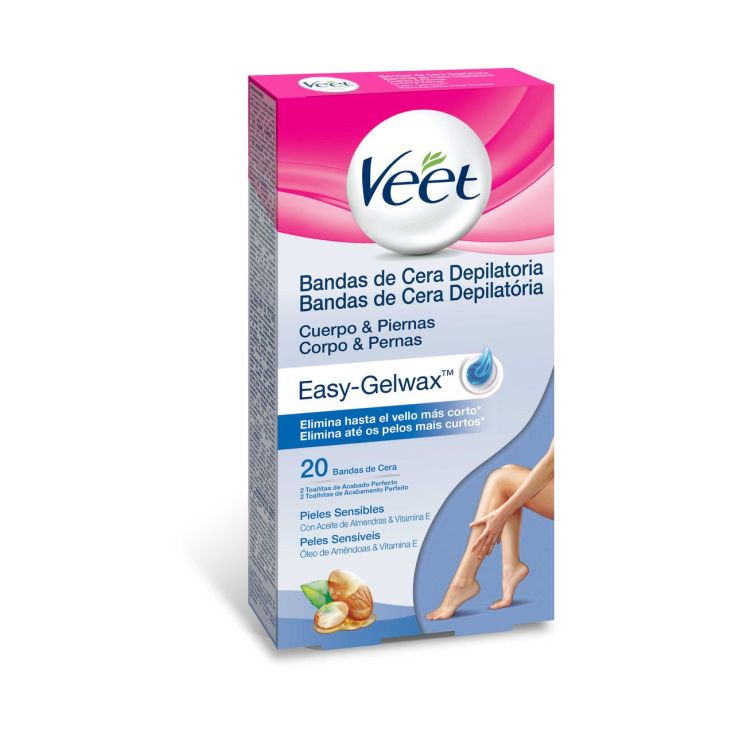 veet bandas de cera depilatoria cuerpo y piernas piel sensible 20uds veet bandas de cera depilatoria cuerpo y piernas piel sensible 20uds