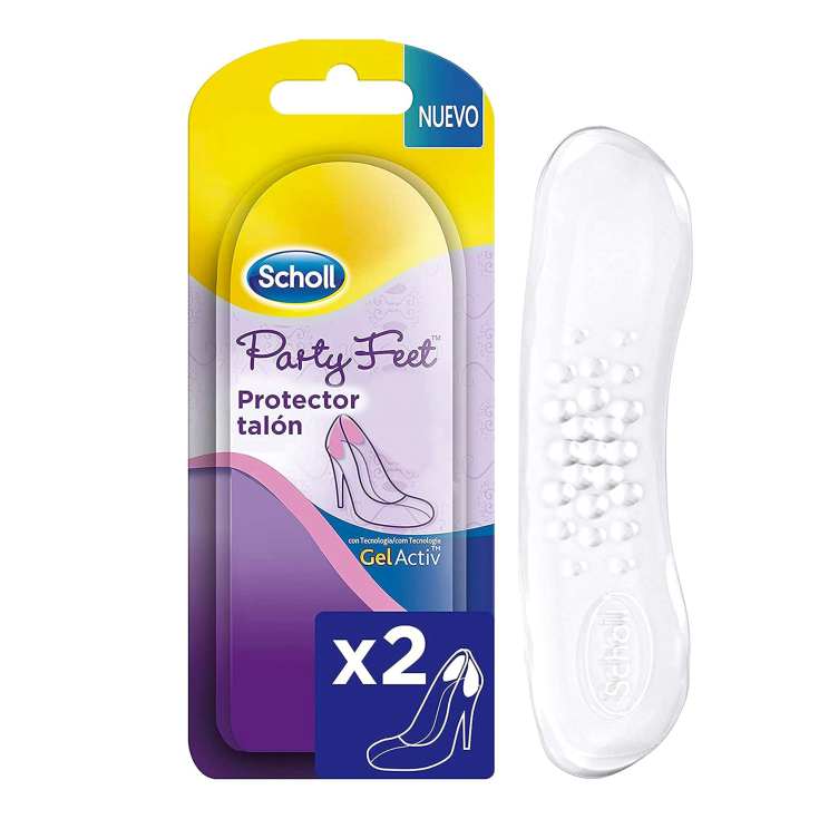 scholl party feet almohadillas protectoras talon 2 unidades