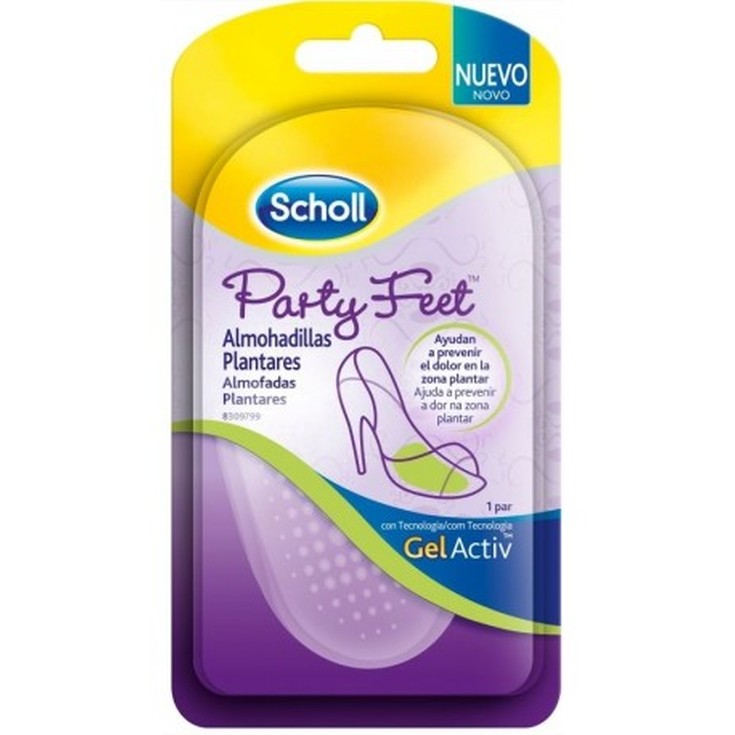scholl gel activ party feet almohadillas plantares 1 par scholl gel activ party feet almohadillas plantares 1 par