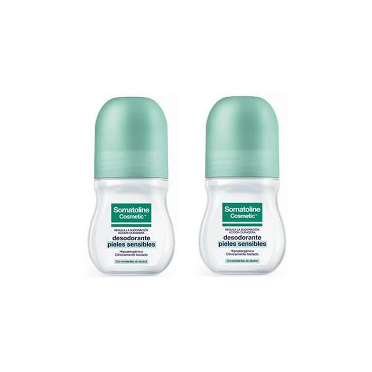 somatoline deodorante roll-on pieles sensibles duplo 50ml somatoline deodorante roll-on pieles sensibles duplo 50ml