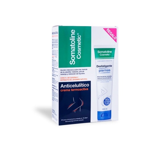 somatoline anticelulitico crema termoactiva 250ml + regalo desfatigante piernas 100ml 