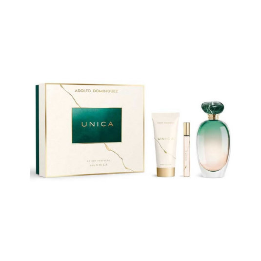 ADOLFO DOMINGUEZ ÚNICA EAU DE TOILETTE 100ML COFRE 3 PIEZAS ADOLFO DOMINGUEZ ÚNICA EAU DE TOILETTE 100ML COFRE 3 PIEZAS