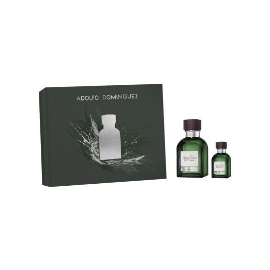ADOLFO DOMINGUEZ AGUA FRESCA VETIVER EAU DE TOILETTE 120ML COFRE 2 PIEZAS ADOLFO DOMINGUEZ AGUA FRESCA VETIVER EAU DE TOILETTE 120ML COFRE 2 PIEZAS
