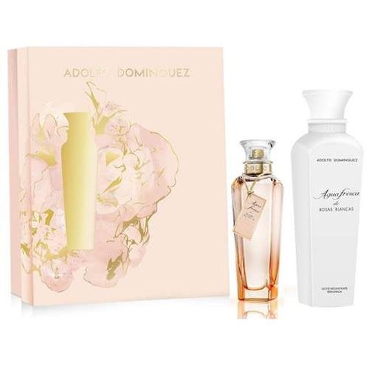 ADOLFO DOMINGUEZ AGUA FRESCA ROSAS BLANCAS EAU DE TOILETTE 120ML COFRE 2 PIEZAS ADOLFO DOMINGUEZ AGUA FRESCA ROSAS BLANCAS EAU DE TOILETTE 120ML COFRE 2 PIEZAS
