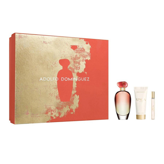 ADOLFO DOMINGUEZ ÚNICA CORAL EAU DE TOILETTE COFRE 3 PIEZAS ADOLFO DOMINGUEZ ÚNICA CORAL EAU DE TOILETTE COFRE 3 PIEZAS