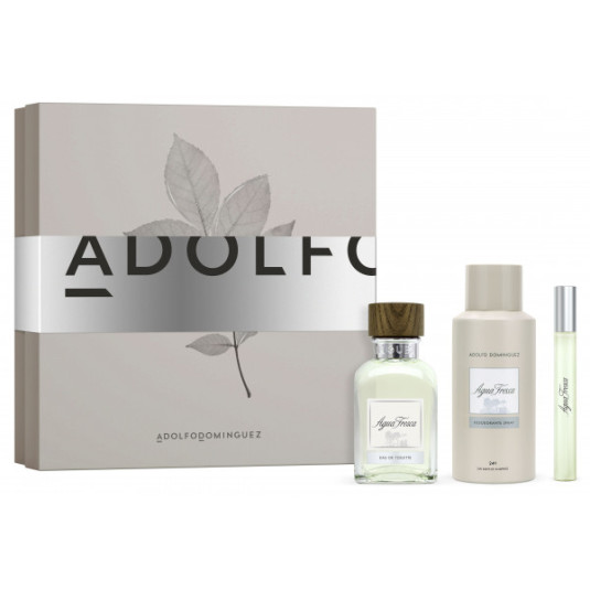 adolfo dominguez agua fresca eau de toilette 125ml cofre 3 piezas adolfo dominguez agua fresca eau de toilette 125ml cofre 3 piezas
