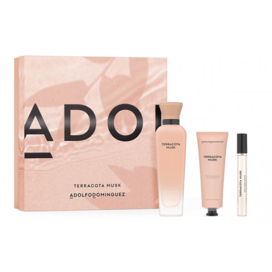 adolfo dominguez terracotta musk eau de parfum 120ml cofre 3 piezas adolfo dominguez terracotta musk eau de parfum 120ml cofre 3 piezas