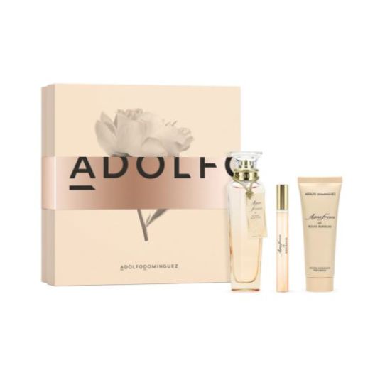 adolfo dominguez agua fresca de rosas blancas edt 120ml cofre 3 piezas adolfo dominguez agua fresca de rosas blancas edt 120ml cofre 3 piezas