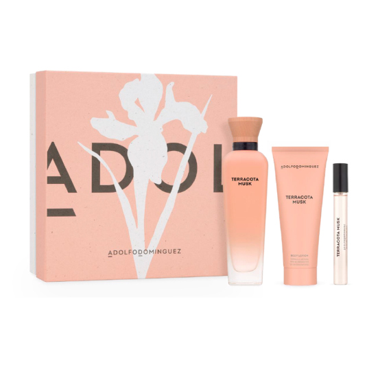 adolfo dominguez terracotta musk eau de parfum 120ml cofre 3 piezas adolfo dominguez terracotta musk eau de parfum 120ml cofre 3 piezas