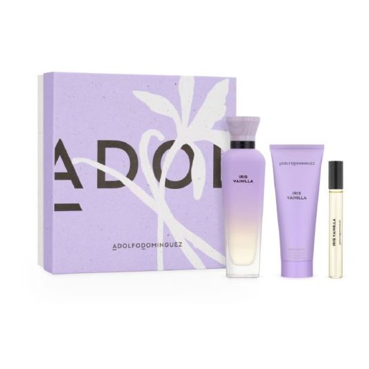 adolfo dominguez iris vainilla eau de parfum 120ml cofre 3 piezas