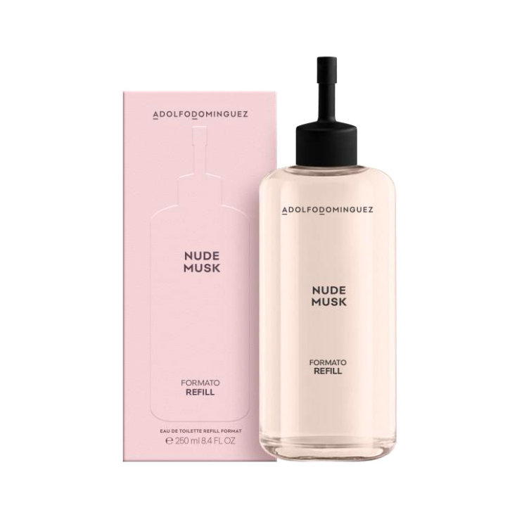 adolfo dominguez nude musk refill eau de toilette 250ml adolfo dominguez nude musk refill eau de toilette 250ml