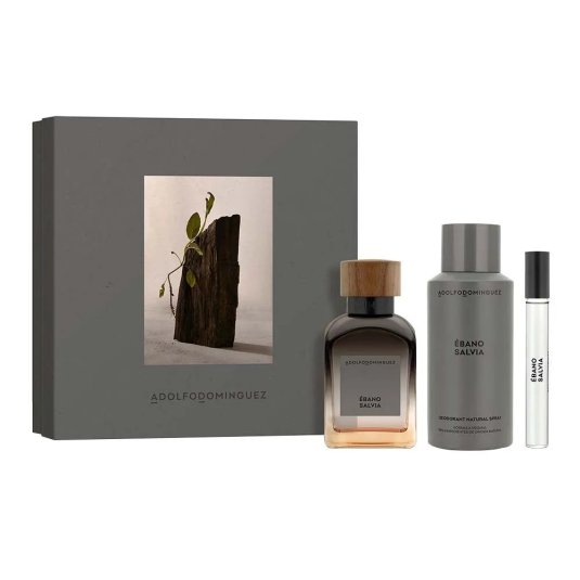 adolfo dominguez ebano salvia 120ml cofre 3 piezas