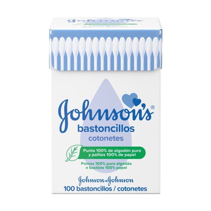 johnson's bastoncillos suave caja 100 unidades