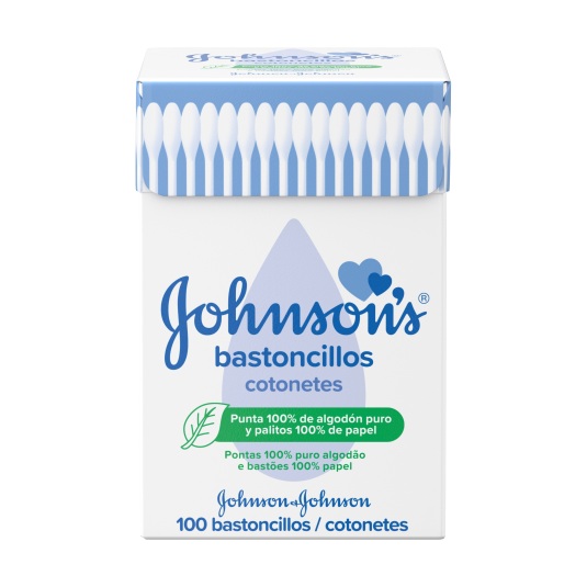 johnson's bastoncillos suave caja 100 unidades