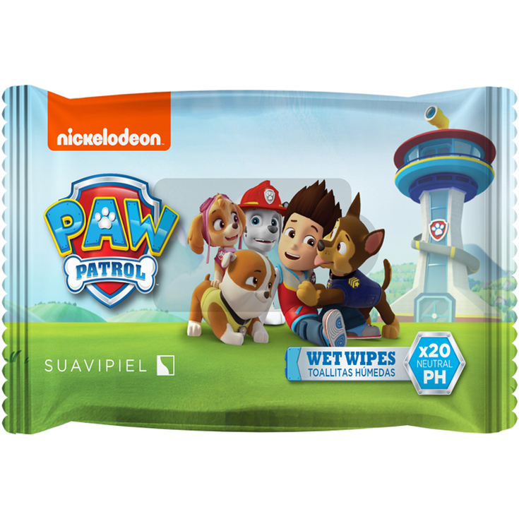 suavipiel toallitas humedas infantiles paw patrol con aloe vera 20unds suavipiel toallitas humedas infantiles paw patrol con aloe vera 20unds