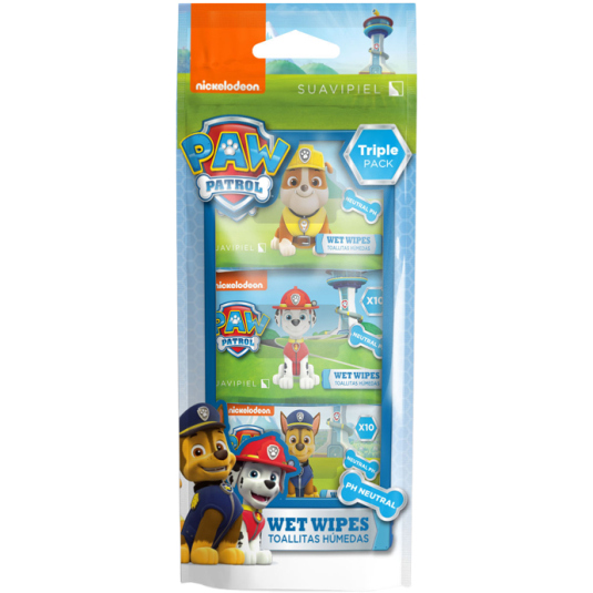 suavipiel toallitas humedas infantiles paw patrol 3x10uds