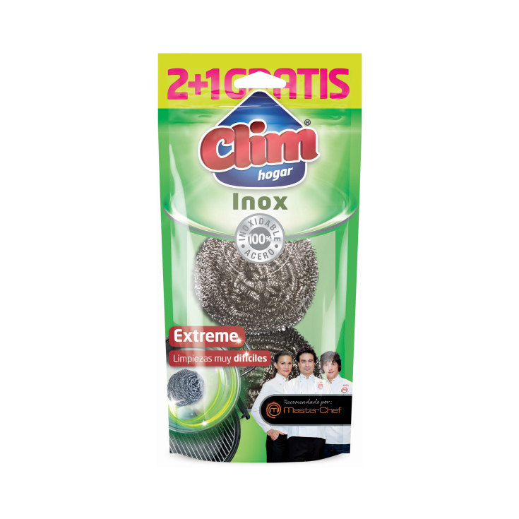 inox-clean extreme estropajo 3 unidades