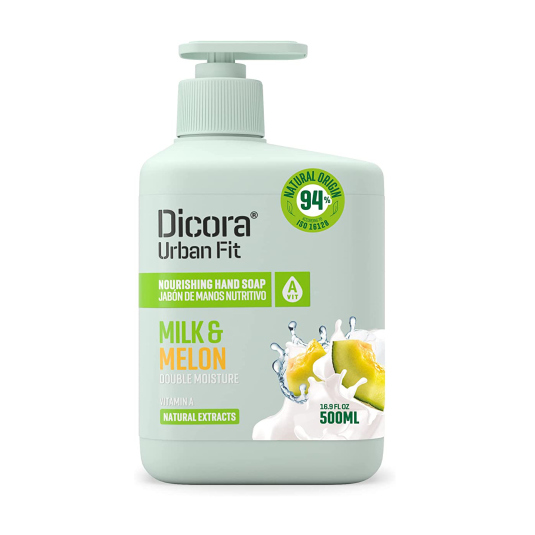 dicora urban fit jabon de manos vitamina a dosificador 500ml