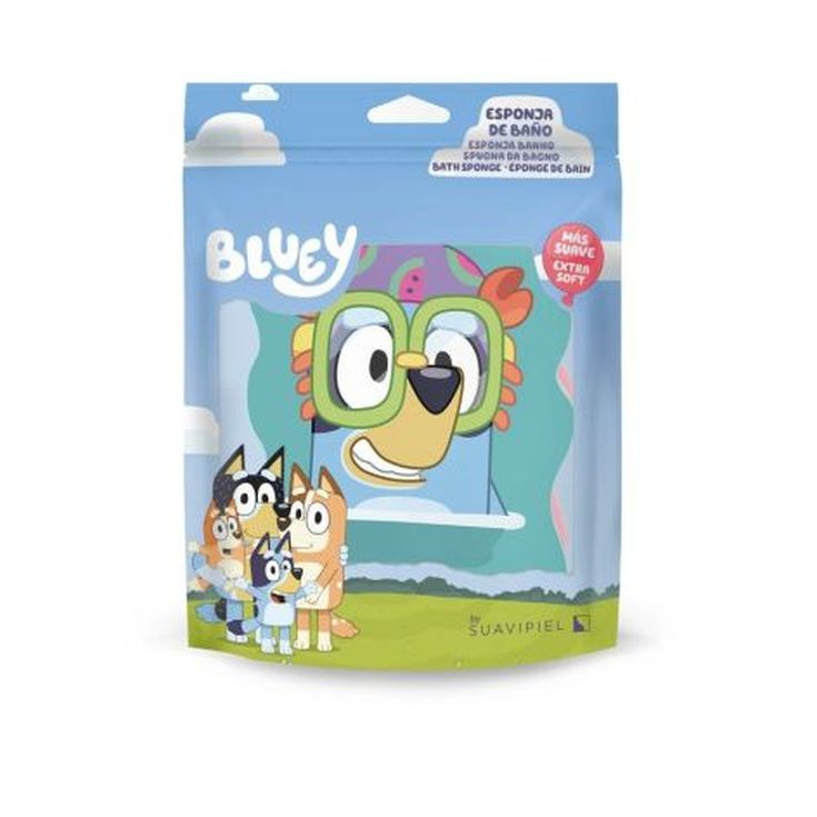 esponja bluey baño