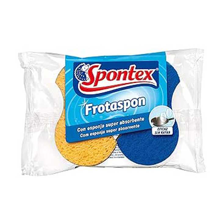 spontex frotaspon estropajos con esponja 2 unidades