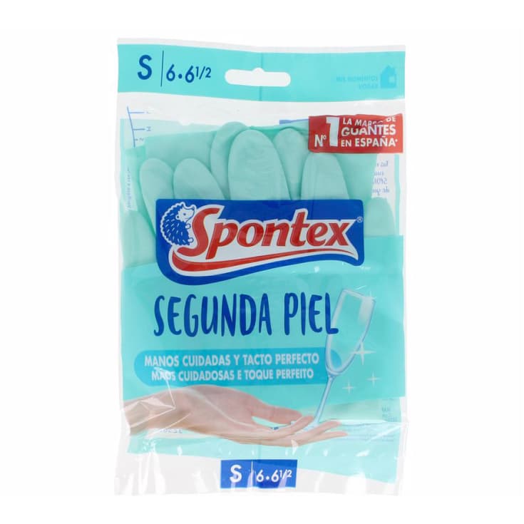 spontex guantes segunda piel talla pequeña t6 1 par