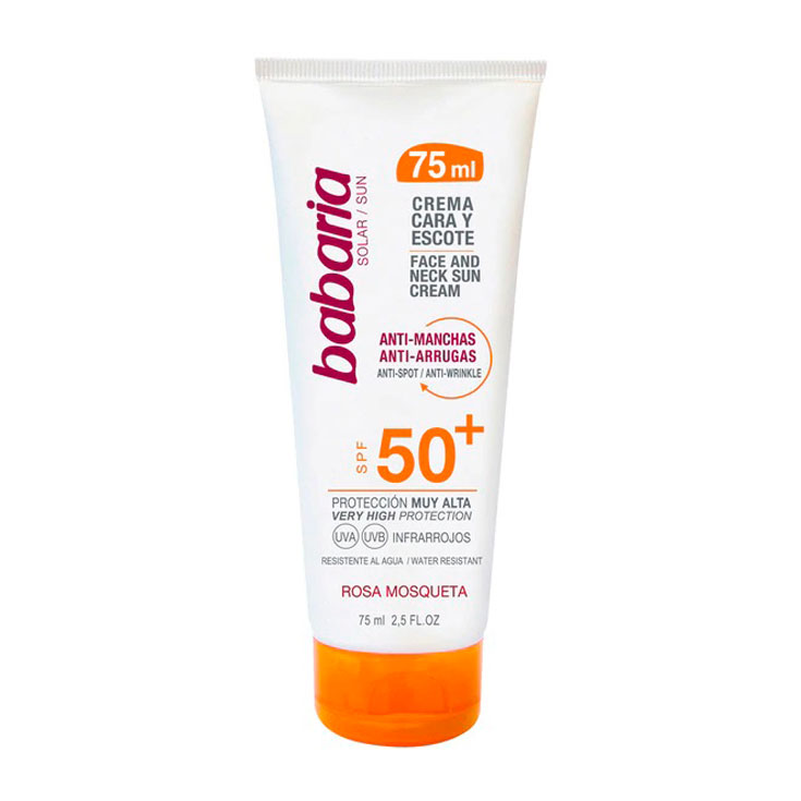 babaria solar facial antimanchas spf50+ 75ml