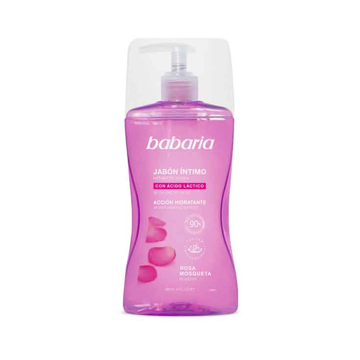 babaria jabon intimo en mousse rosa mosqueta 300ml