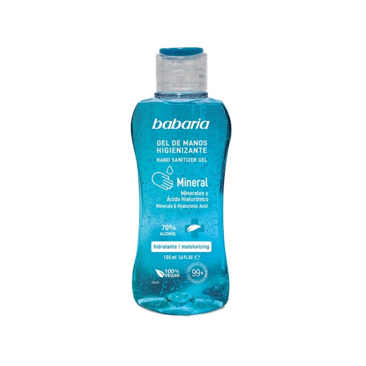 babaria gel de manos higienizante mineral hidratante 70% alcohol babaria gel de manos higienizante mineral hidratante 70% alcohol