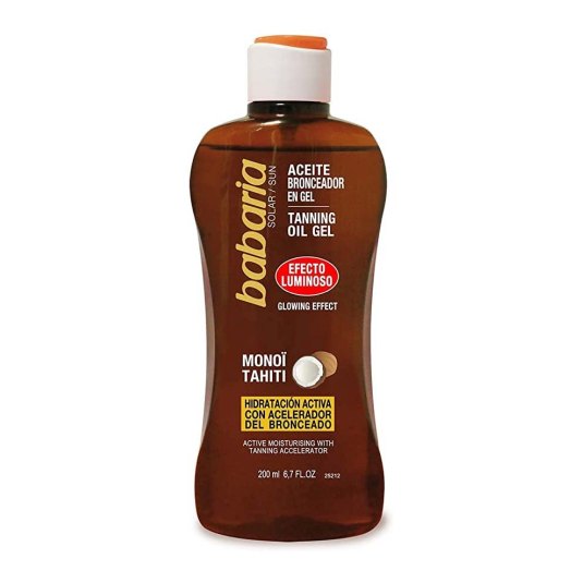 babaria aceite bronceador solar en gel 100ml