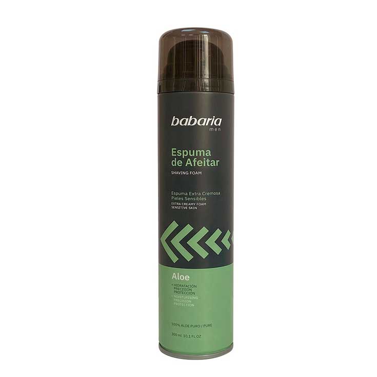 babaria espuma de afeitar con aloe piel sensible 300ml babaria espuma de afeitar con aloe piel sensible 300ml