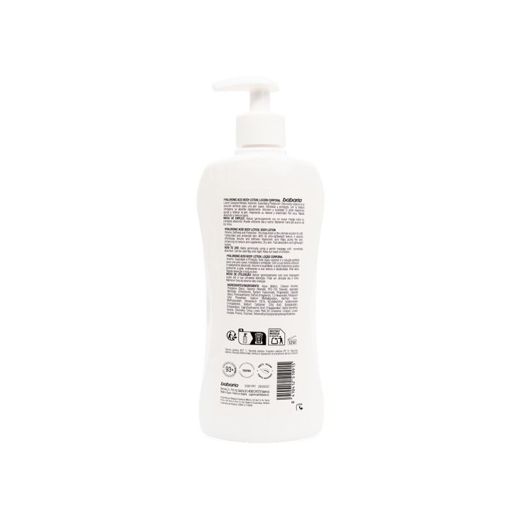 body babaria acido hialuronico dosificador 400ml