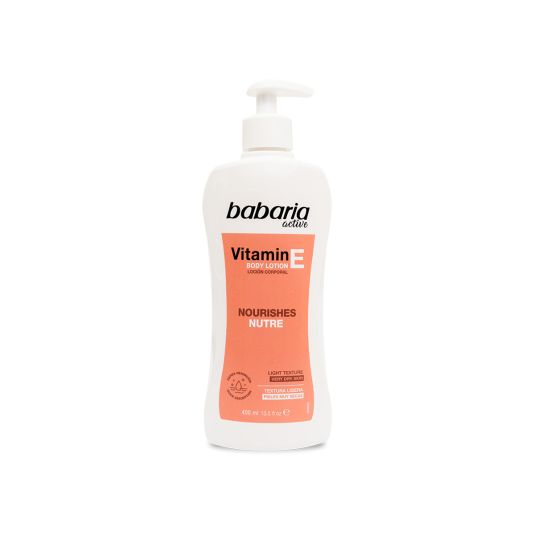 body babaria vit e dosificador 400ml
