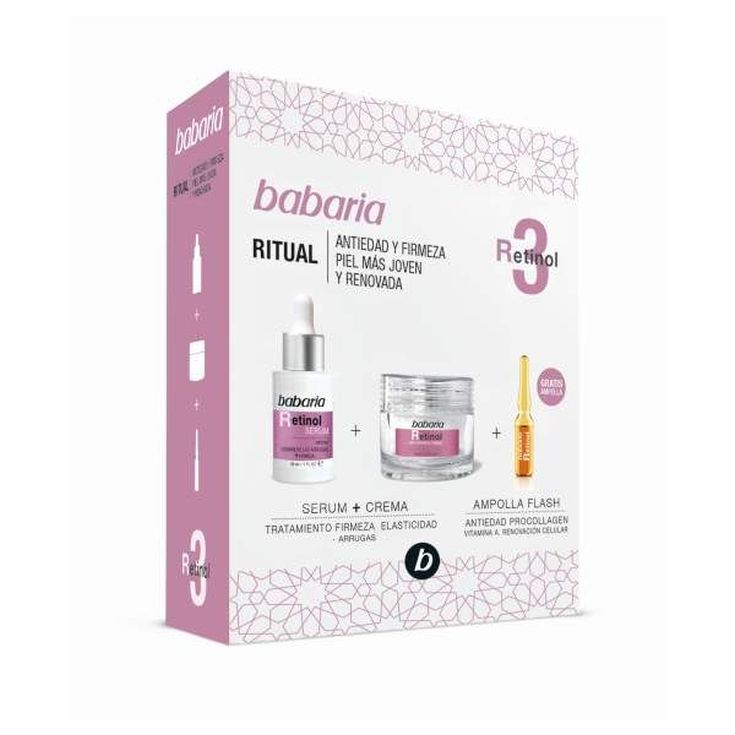 babaria retinol crema 50ml set 3 piezas babaria retinol crema 50ml set 3 piezas