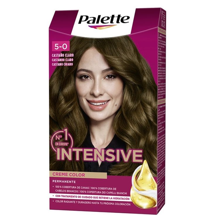 palette intensive creme color tinte permanente 5 castaño claro