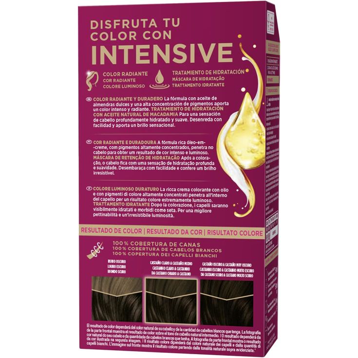 palette intensive creme color tinte permanente 3 castaño oscuro