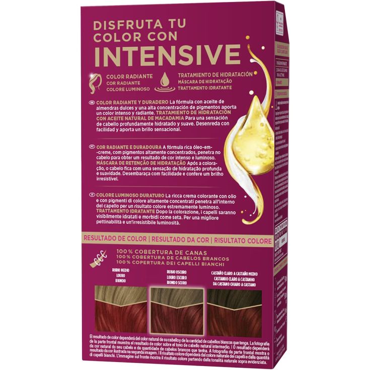 palette intensive creme color tinte permanente 6.88 rojo rubi