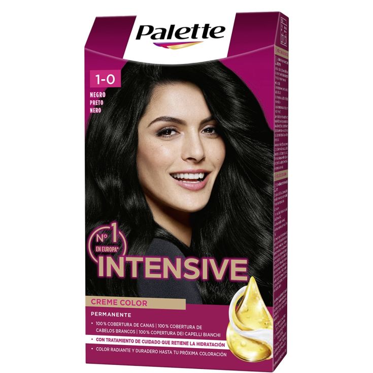 palette intensive creme color tinte permanente 1 negro