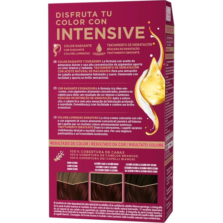 palette intensive creme color tinte permanente 3.68 caoba