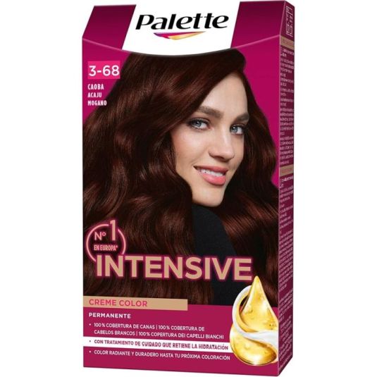 palette intensive creme color tinte permanente 3.68 caoba