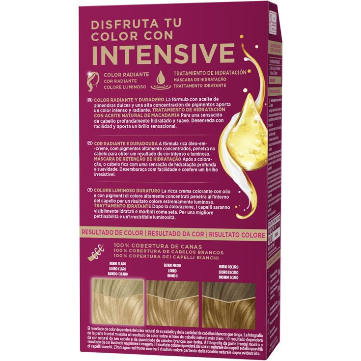 palette intensive creme color tinte permanente 8 rubio claro