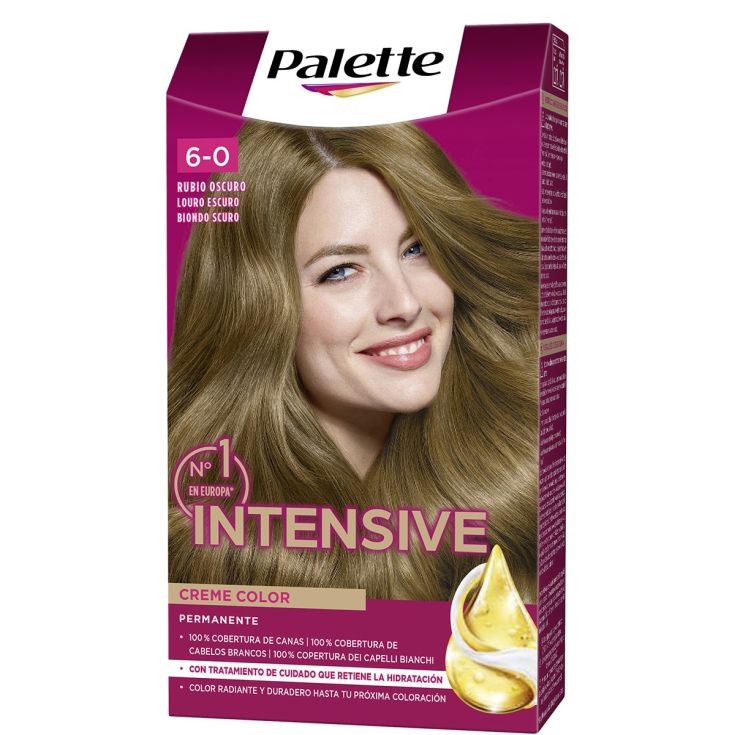 palette intensive creme color tinte permanente 6 rubio oscuro