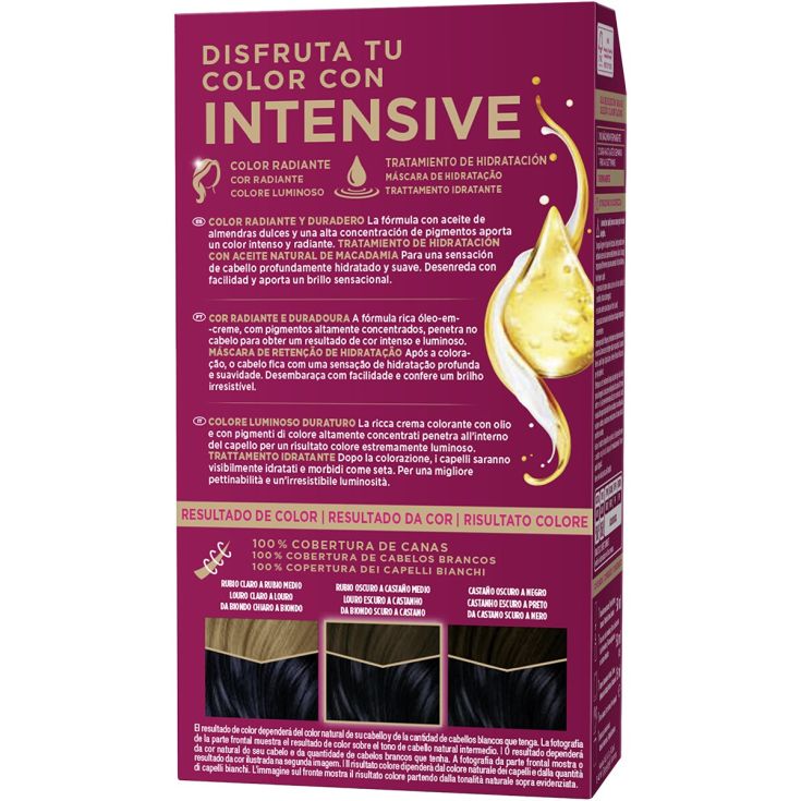palette intensive creme color tinte permanente 1.1 negro azulado