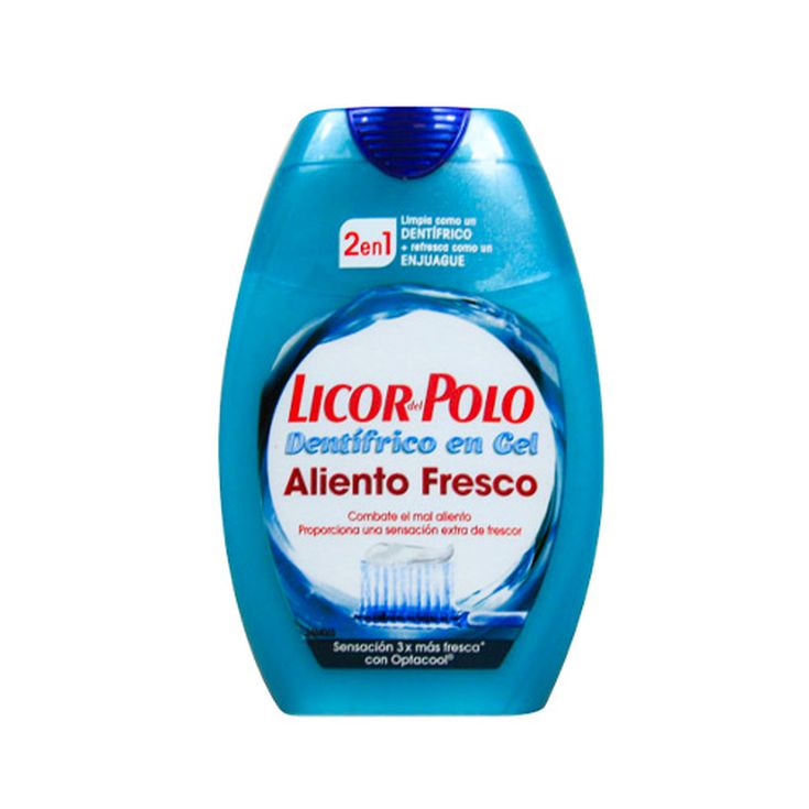 licor del polo pasta de dientes 2 en 1 aliento fresco 75ml