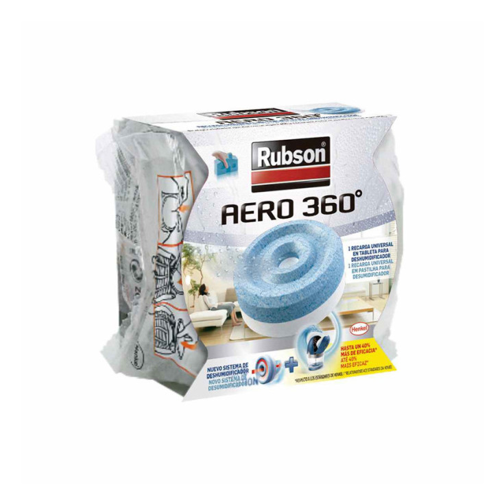 Rubson Recambios para deshumificador Aero 360, aroma frutas + AERO